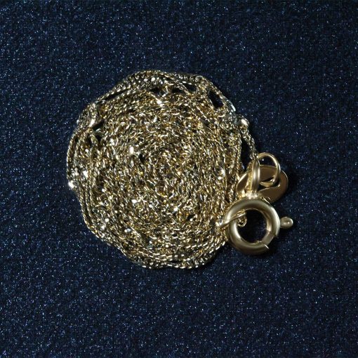 14k Yellow Gold Singapore Chain (1.10 mm) - Image 6
