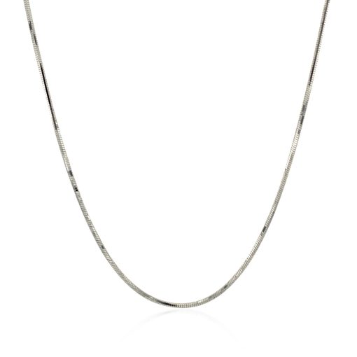 14k White Gold Adjustable Snake Chain (0.80 mm) - Image 2