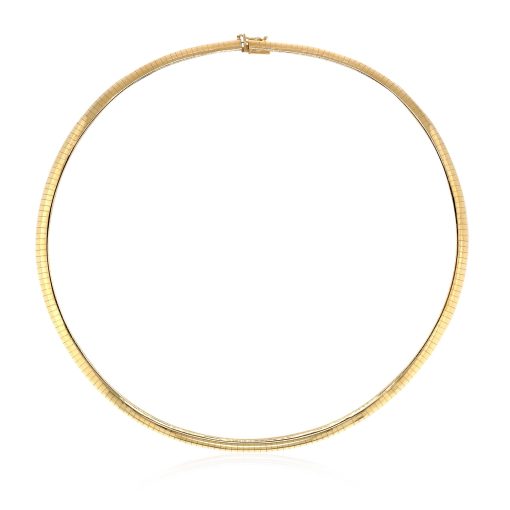 14k Yellow Gold Classic Omega Style Chain (6.00 mm) - Image 2