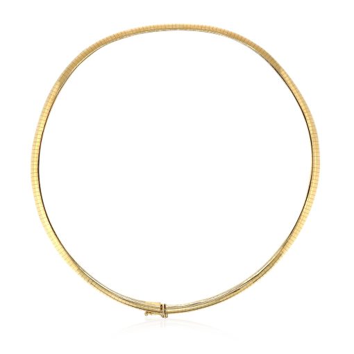 14k Yellow Gold Classic Omega Style Chain (6.00 mm) - Image 3