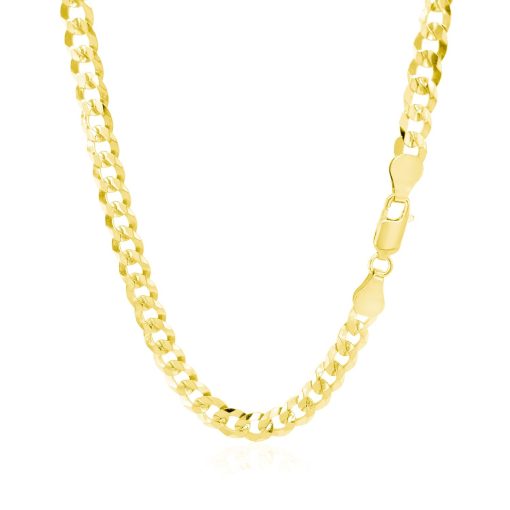 10k Yellow Gold Curb Chain (5.70 mm) - Image 4