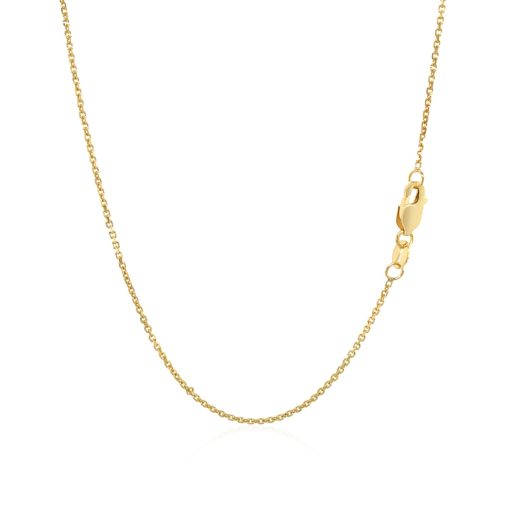 10k Yellow Gold Cable Chain (1.10 mm) - Image 3