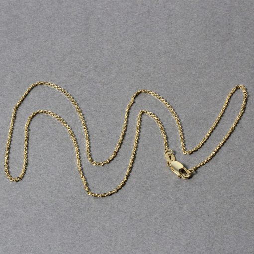10k Yellow Gold Cable Chain (1.10 mm) - Image 6