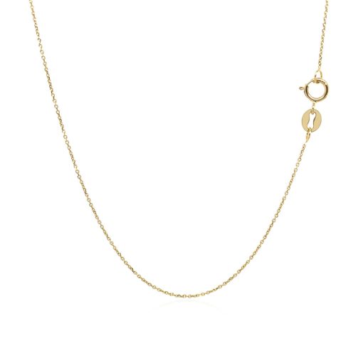 10k Yellow Gold Cable Link Chain (0.50 mm) - Image 3