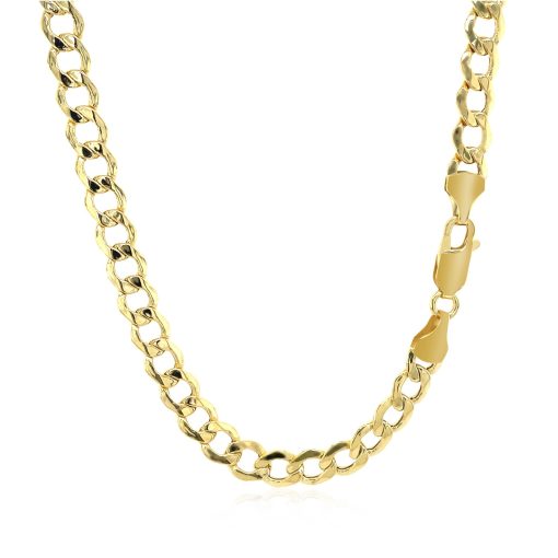 14k Yellow Gold Curb Chain (5.30 mm) - Image 3