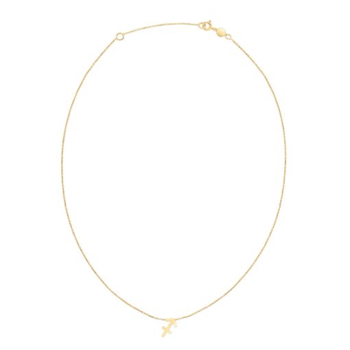 14K Yellow Gold Sagittarius Necklace - Image 2