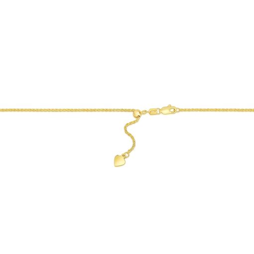 14k Yellow Gold Adjustable Rope Chain (0.95 mm) - Image 3