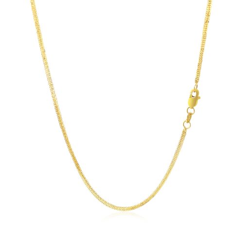 14k Yellow Gold Foxtail Chain (1.00 mm) - Image 2