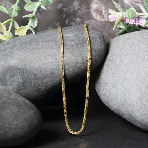 14k Yellow Gold Foxtail Chain (1.00 mm) - Image 4