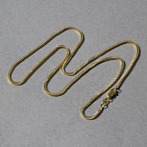 14k Yellow Gold Foxtail Chain (1.00 mm) - Image 6