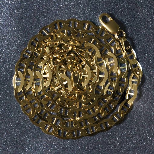 10k Yellow Gold Mariner Link Chain (4.50 mm) - Image 5
