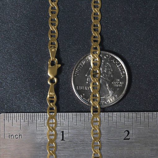 10k Yellow Gold Mariner Link Chain (4.50 mm) - Image 6