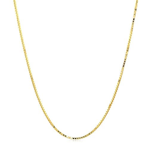 14k Yellow Gold Octagonal Box Chain (1.00 mm) - Image 2