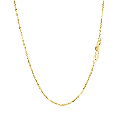 14k Yellow Gold Octagonal Box Chain (1.00 mm) - Image 3