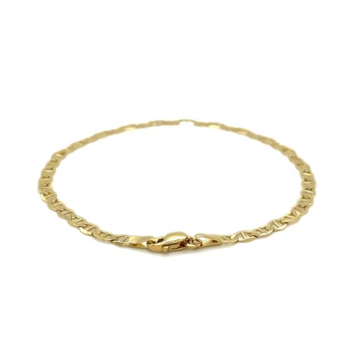 10k Yellow Gold Mariner Link Bracelet (3.20 mm) - Image 2