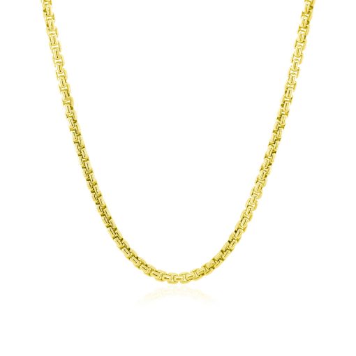 14k Yellow Gold Round Box Chain (2.50 mm) - Image 2