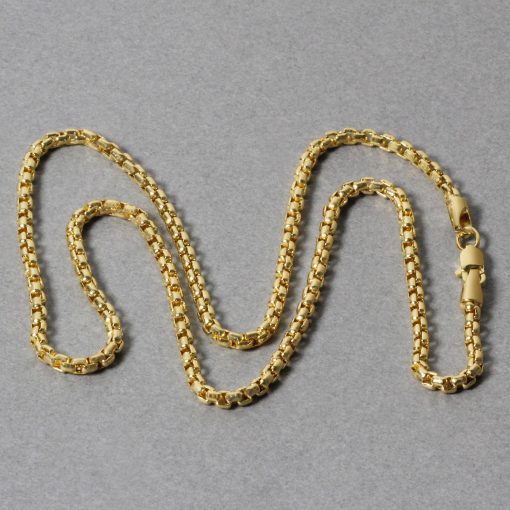 14k Yellow Gold Round Box Chain (2.50 mm) - Image 5