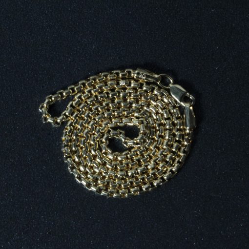 14k Yellow Gold Round Box Chain (2.50 mm) - Image 6