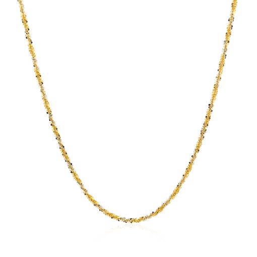 14k White and Yellow Gold Two Tone Sparkle Chain (1.50 mm) - Image 2