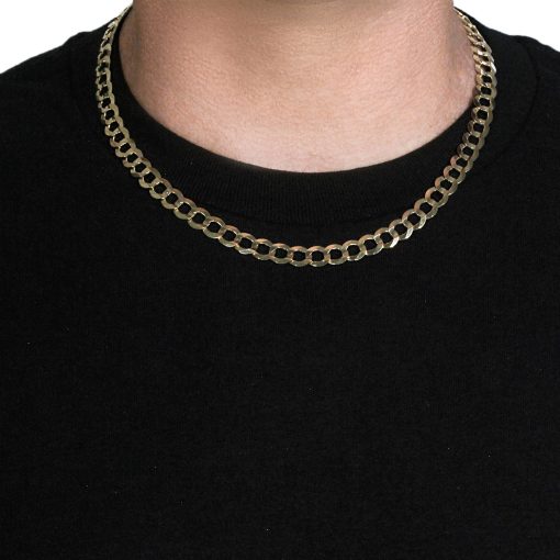 10k Yellow Gold Curb Chain (8.20 mm) - Image 3