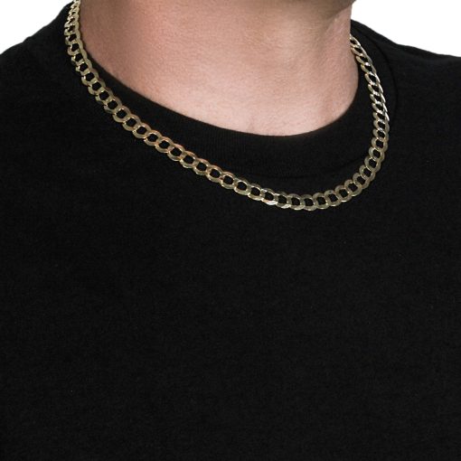 10k Yellow Gold Curb Chain (8.20 mm) - Image 4