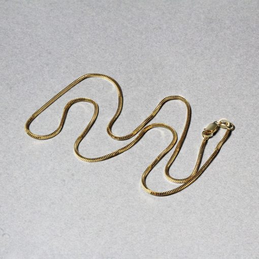 14k Yellow Gold Milano Chain (1.10 mm) - Image 5