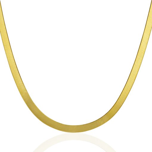 14k Yellow Gold Super Flex Herringbone Chain (4.60 mm) - Image 2