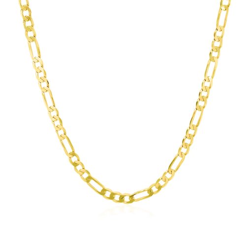 14k Yellow Gold Solid Figaro Chain (3.00 mm) - Image 2