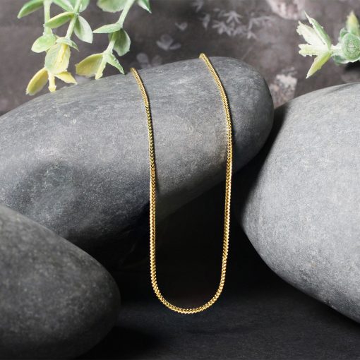 14k Yellow Gold Franco Chain (0.90 mm) - Image 4