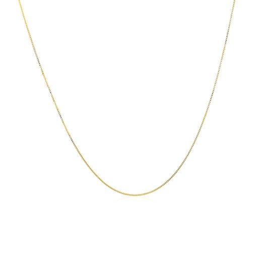 14k Yellow Gold Classic Box Chain (0.40 mm) - Image 2