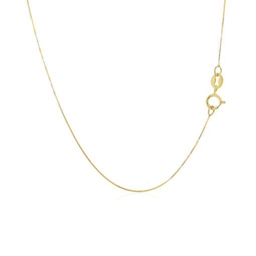 14k Yellow Gold Classic Box Chain (0.40 mm) - Image 3