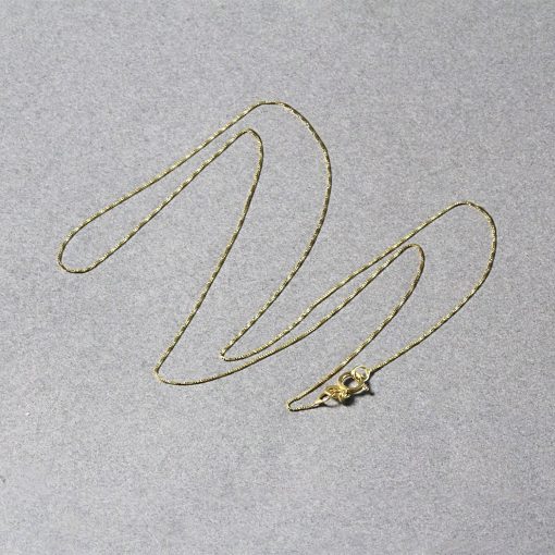 14k Yellow Gold Classic Box Chain (0.40 mm) - Image 5