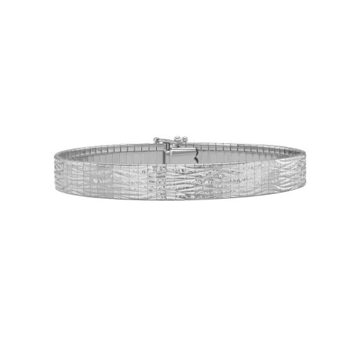 14k White Gold Glacier Bracelet (8.10 mm) - Image 2