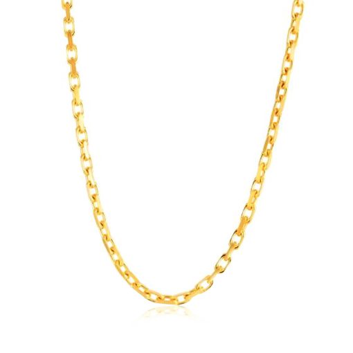 14k Yellow Gold French Cable Link Chain (2.50 mm) - Image 2