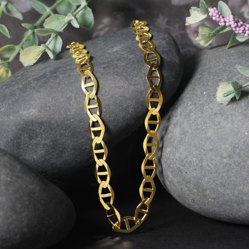 14k Yellow Gold Mariner Link Chain (6.30 mm) - Image 4