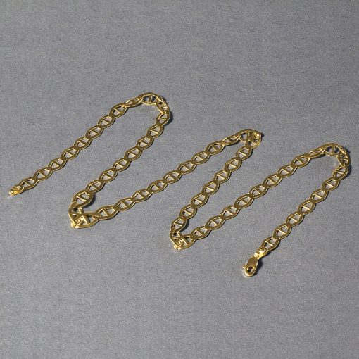 14k Yellow Gold Mariner Link Chain (6.30 mm) - Image 5