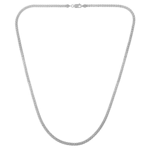 Ice Barrel Chain in 14k White Gold (3.10 mm) - Image 3