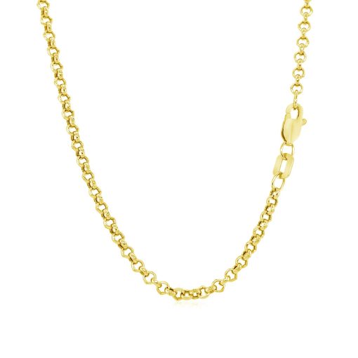10k Yellow Gold Rolo Chain (2.40 mm) - Image 3