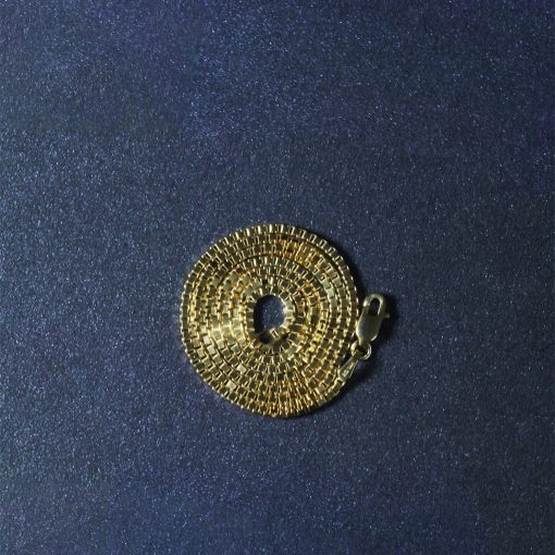 14k Yellow Gold Classic Box Chain (1.40 mm) - Image 6