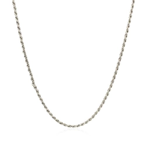 Sterling Silver Diamond Cut Rope Style Chain (1.40 mm) - Image 2