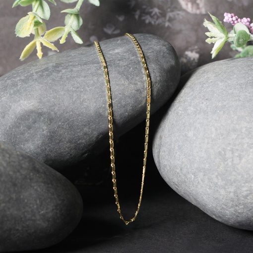 14k Yellow Gold Lumina Pendant Chain (1.00 mm) - Image 4