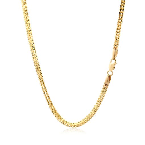 14k Yellow Gold Light Weight Wheat Chain (3.20 mm) - Image 3