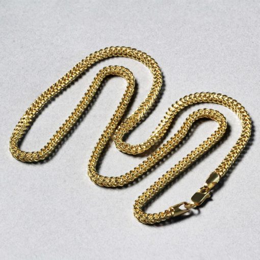14k Yellow Gold Light Weight Wheat Chain (3.20 mm) - Image 5