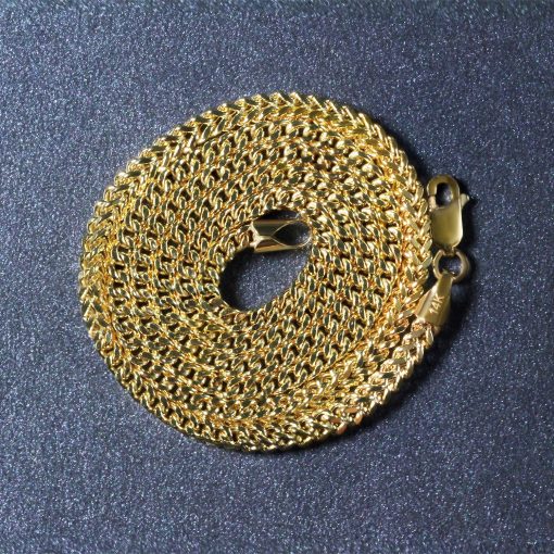 14k Yellow Gold Light Weight Wheat Chain (3.20 mm) - Image 6
