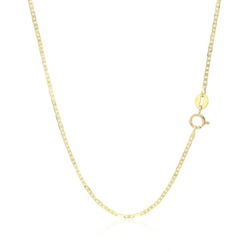 14k Yellow Gold Mariner Link Chain (1.20 mm) - Image 3