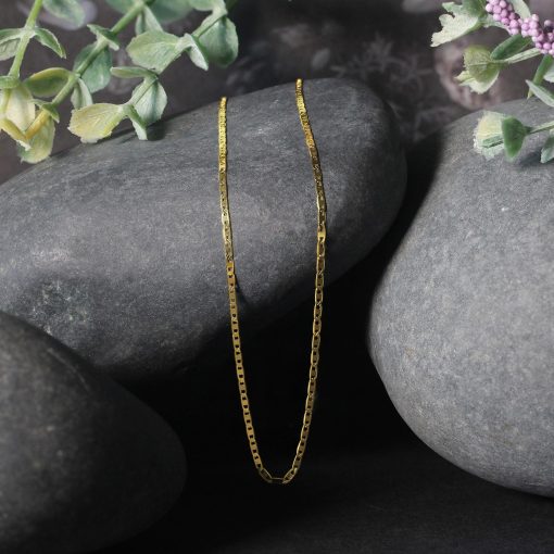 14k Yellow Gold Mariner Link Chain (1.20 mm) - Image 4