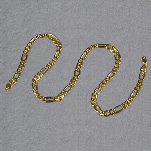 10k Yellow Gold Lite Figaro Chain (5.60 mm) - Image 6