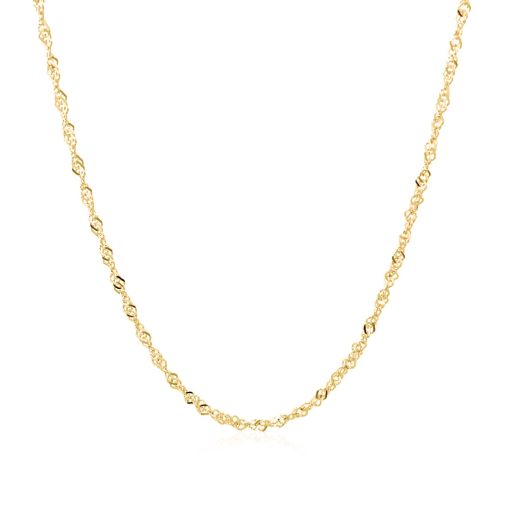 14k Yellow Gold Singapore Chain (1.30 mm) - Image 2