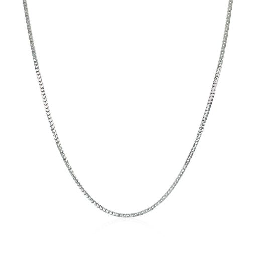 14k White Gold Franco Chain (0.90 mm) - Image 2