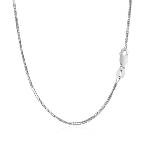 14k White Gold Franco Chain (0.90 mm) - Image 3